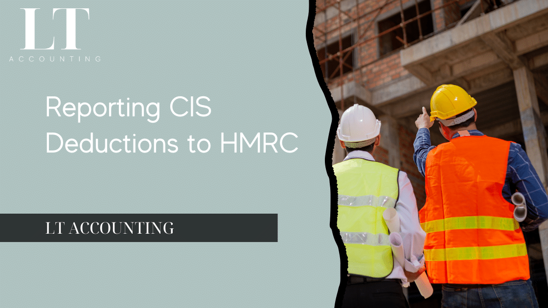 Contractor submitting CIS return online for reporting CIS deductions to HMRC.