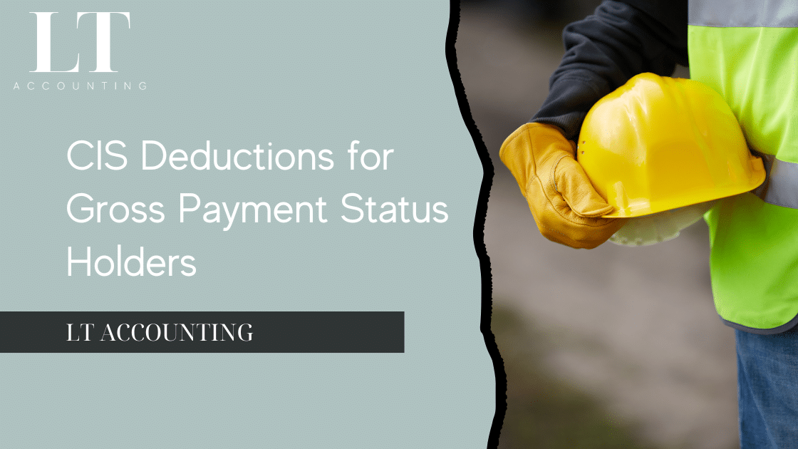 Construction subcontractor checking CIS deductions with Gross Payment Status under HMRC rules.